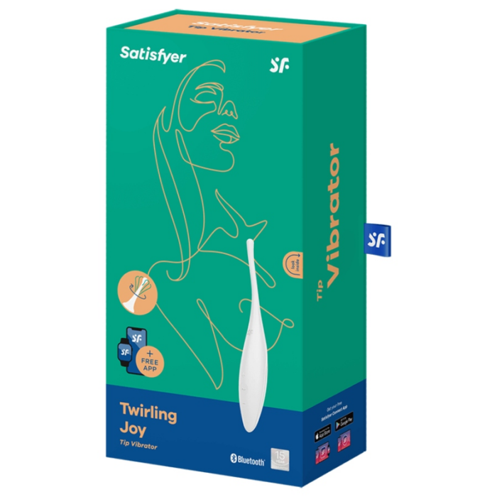 SATISFYER - TWIRLING JOY ESTIMULADOR CLITORIS BLANCO - CandyHot - Foto 4