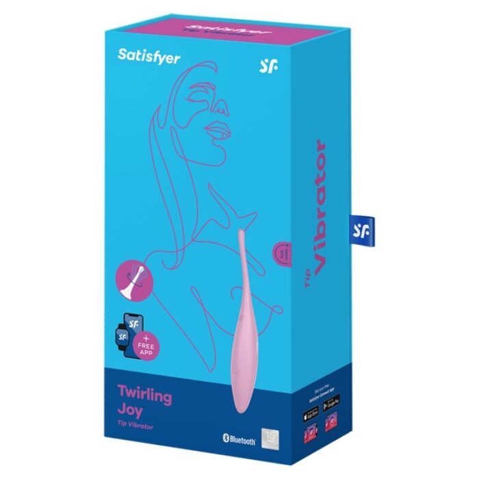 SATISFYER - TWIRLING JOY ESTIMULADOR CLITORIS ROSA - CandyHot - Foto 4