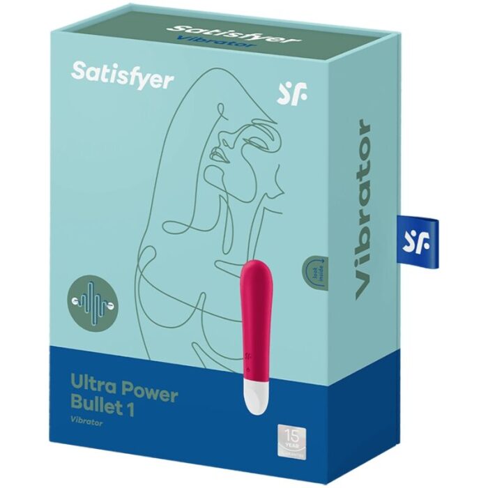 SATISFYER - ULTRA POWER BULLET 1 BALA VIBRADORA ROJA - CandyHot - Foto 3
