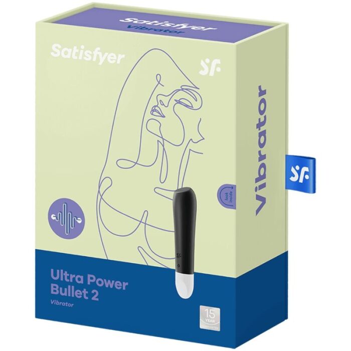 SATISFYER - ULTRA POWER BULLET 2 BALA VIBRADORA NEGRA - CandyHot - Foto 3