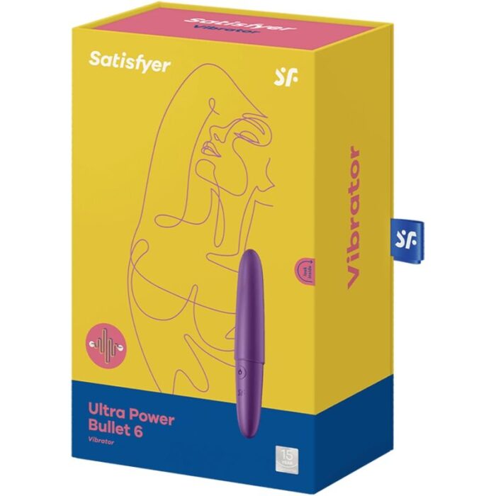 SATISFYER - ULTRA POWER BULLET 6 BALA VIBRADORA MORADA - CandyHot - Foto 3