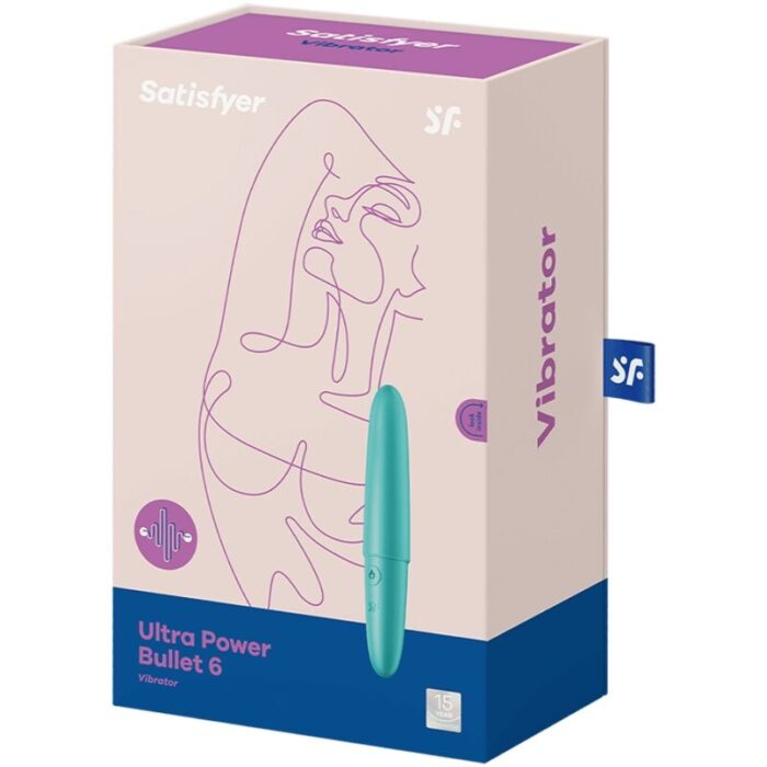 SATISFYER - ULTRA POWER BULLET 6 BALA VIBRADORA TURQUESA - CandyHot - Foto 3