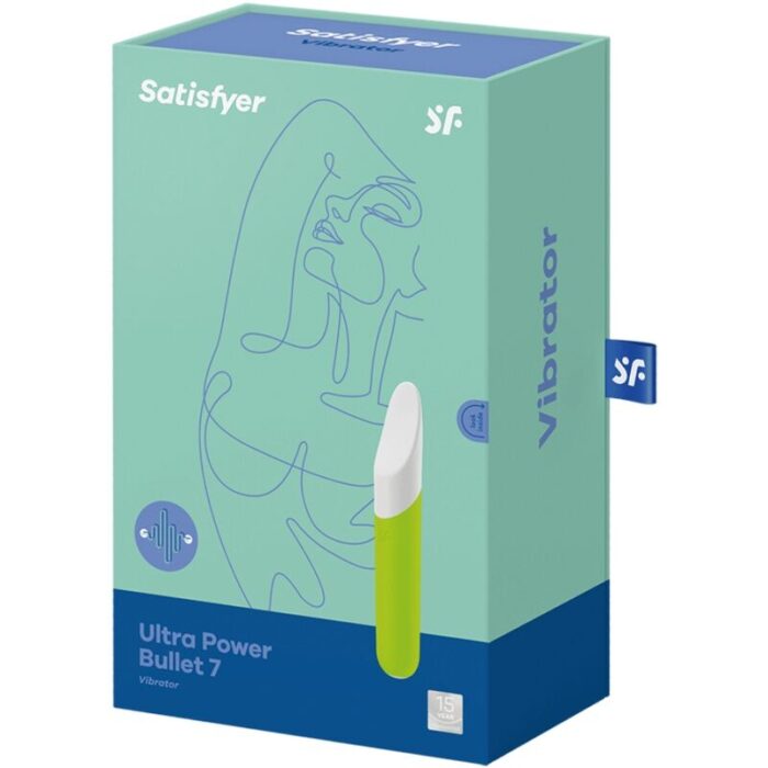 SATISFYER - ULTRA POWER BULLET 7 BALA VIBRADORA VERDE - CandyHot - Foto 3