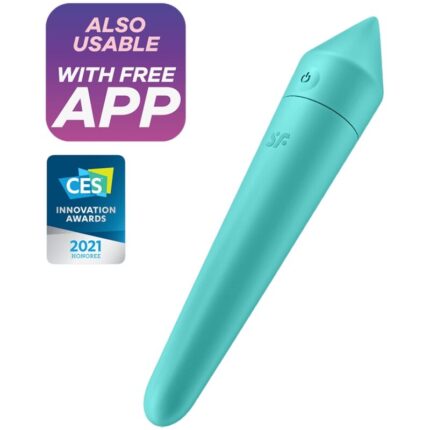 SATISFYER - ULTRA POWER BULLET 8 BALA VIBRADORA TURQUESA - CandyHot - Foto 1