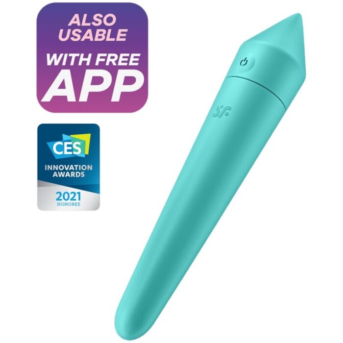 SATISFYER - ULTRA POWER BULLET 8 BALA VIBRADORA TURQUESA - CandyHot - Foto 1