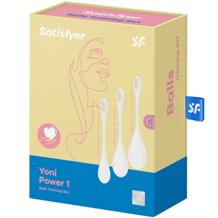 SATISFYER - YONI POWER 1 KIT DE ENTRENAMIENTO BLANCO - CandyHot - Foto 4