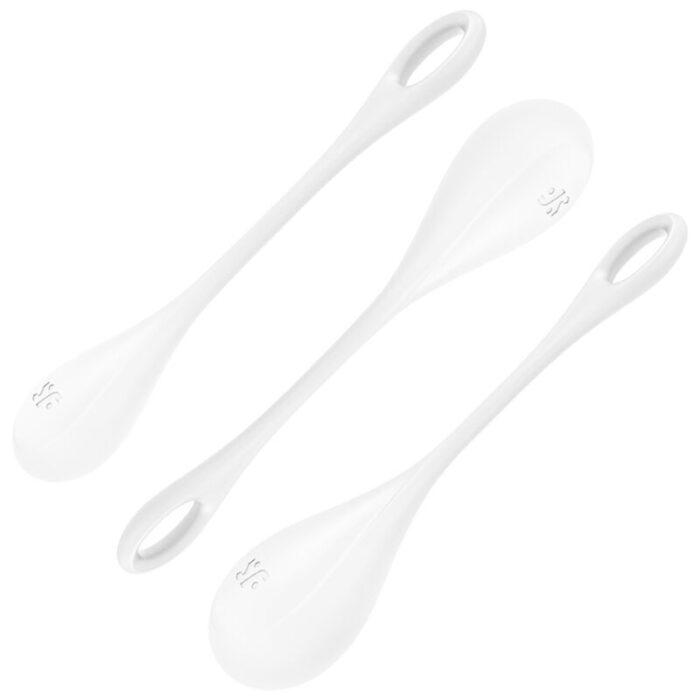 SATISFYER - YONI POWER 1 KIT DE ENTRENAMIENTO BLANCO - CandyHot - Foto 1