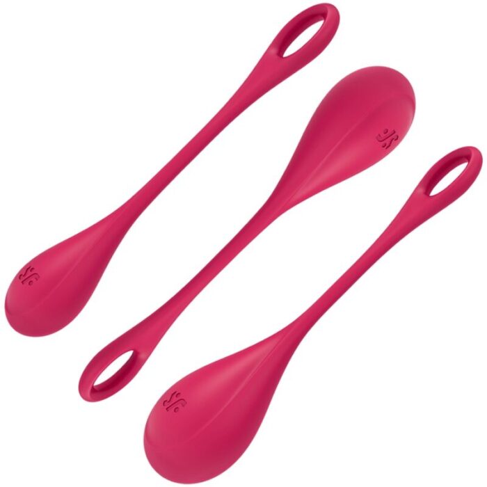 SATISFYER - YONI POWER 1 KIT DE ENTRENAMIENTO ROJO - CandyHot - Foto 1