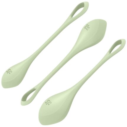 SATISFYER - YONI POWER 2 KIT DE ENTRENAMIENTO VERDE - CandyHot - Foto 1