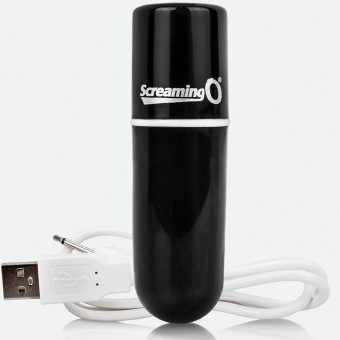SCREAMING O - BALA VIBRADORA RECARGABLE VOOOM NEGRO - CandyHot - Foto 1