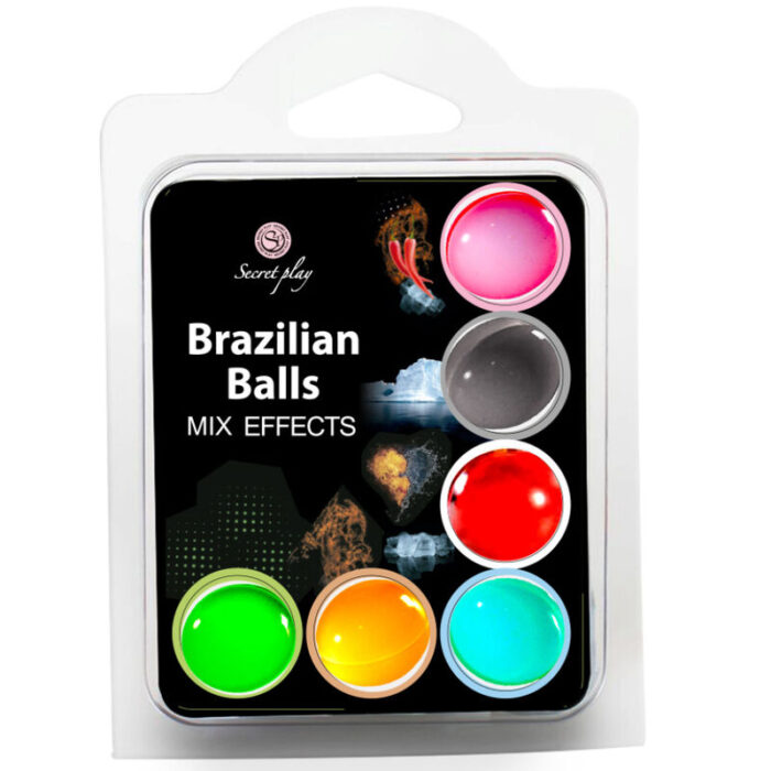 SECRET PLAY SET 6 BRAZILIAN BALLS MIX EFECTOS - CandyHot - Foto 1
