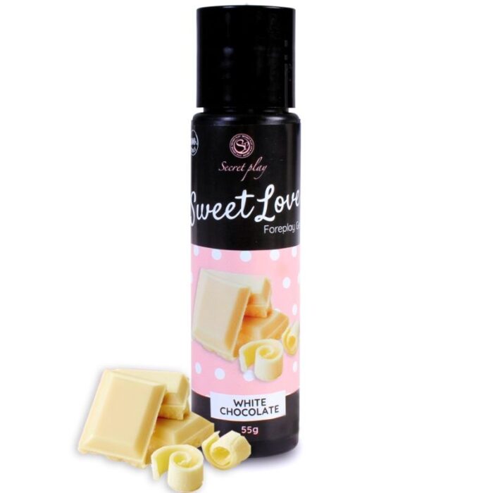 SECRETPLAY - GEL SWEET LOVE CHOCOLATE BLANCO 60 ML - CandyHot - Foto 1