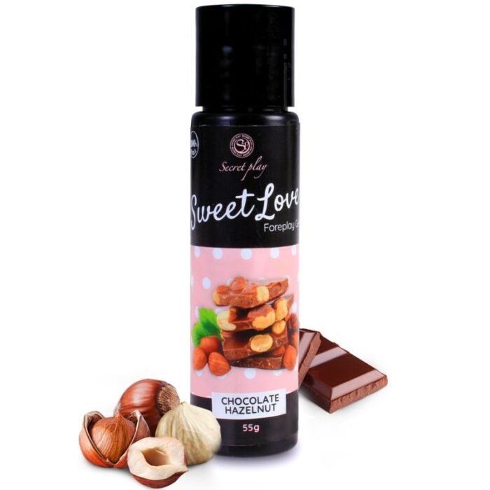 SECRETPLAY - GEL SWEET LOVE CHOCOLATE CON AVELLANAS 60 ML - CandyHot - Foto 1