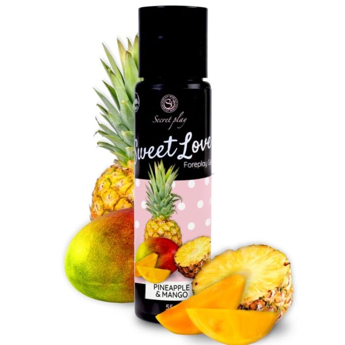 SECRETPLAY - MANGO & PINEAPPLE GEL SWEET LOVE 60 ML - CandyHot - Foto 1
