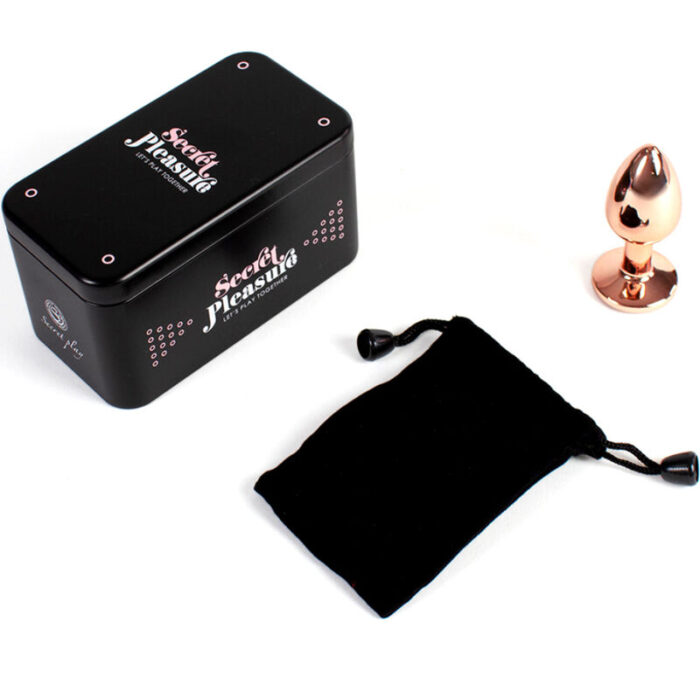 SECRETPLAY - METAL BUTT PLUG ORO ROSA TALLA S 7 CM - CandyHot - Foto 4