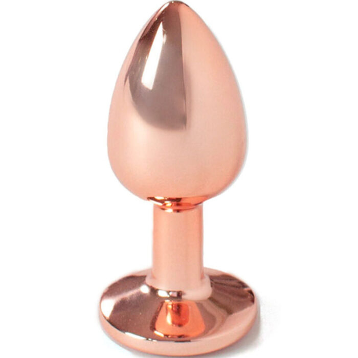 SECRETPLAY - METAL BUTT PLUG ORO ROSA TALLA S 7 CM - CandyHot - Foto 1