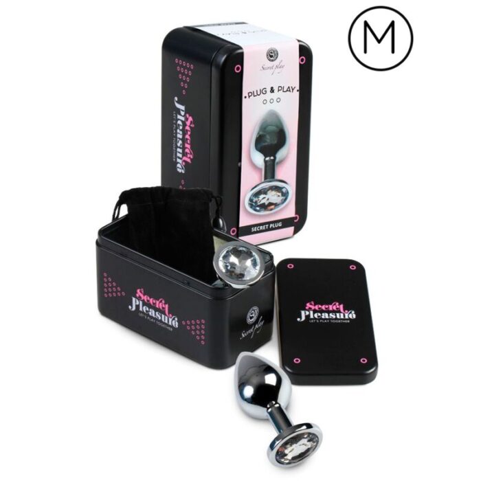 SECRETPLAY - PLUG ANAL ALUMINIO TRANSPARENTE 7 CM - CandyHot - Foto 2