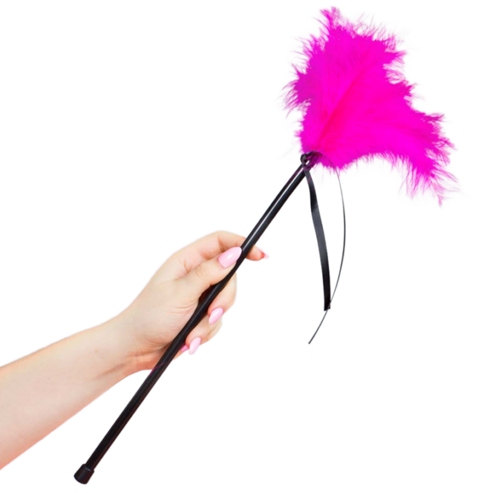 SECRETPLAY - PLUMERO PLUMAS ROSA 40 CM - CandyHot - Foto 1
