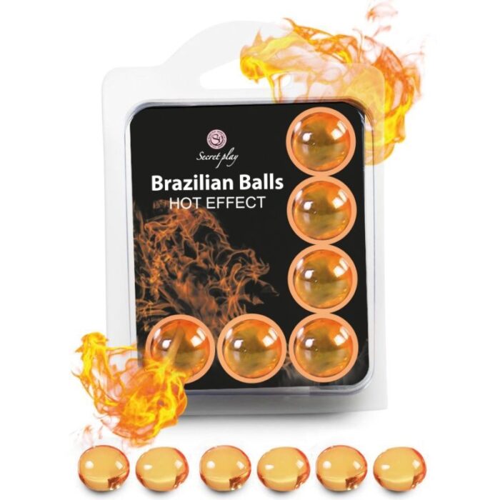 SECRETPLAY - SET 6 BRAZILIAN BALLS EFECTO CALOR - CandyHot - Foto 1