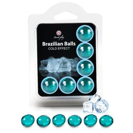 SECRETPLAY - SET 6 BRAZILIAN BALLS EFECTO FRIO - CandyHot - Foto 1