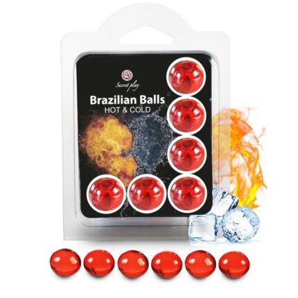 SECRETPLAY - SET 6 BRAZILIAN BALLS EFECTO FRIO Y CALOR - CandyHot - Foto 1