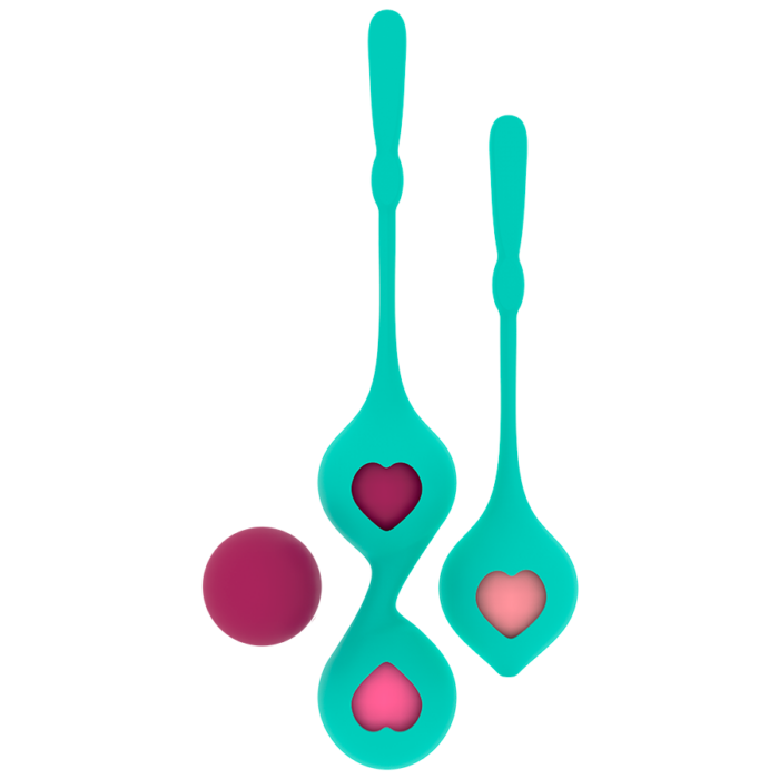SET DEVA RITUAL ENTRENAMIENTO PELVICO VERDE AQUA - CandyHot - Foto 1