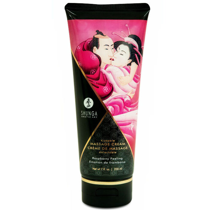 SHUNGA - CREMA MASAJE FRAMBUESA 200 ML - CandyHot - Foto 1