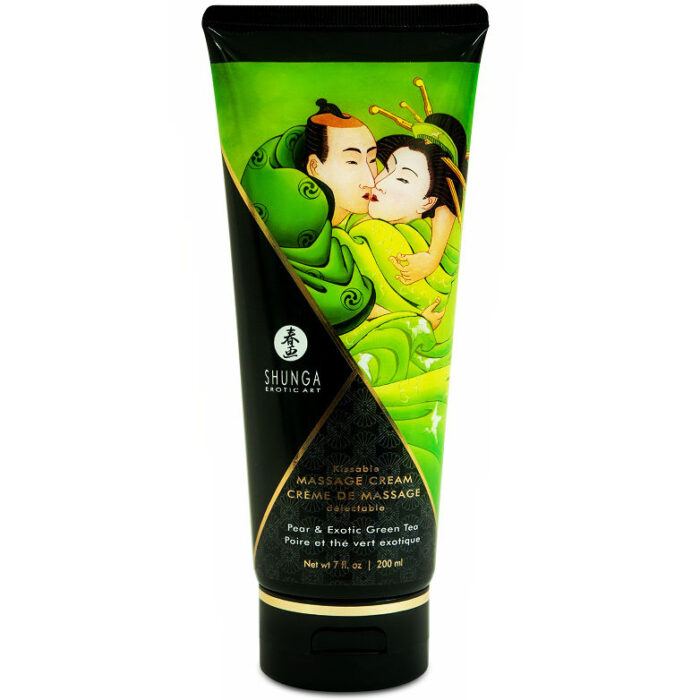 SHUNGA - CREMA MASAJE PERA & TÉ VERDE 200 ML - CandyHot - Foto 1