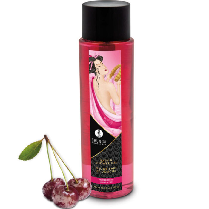 SHUNGA - GEL DE BAÑO & DUCHA CEREZA 370 ML - CandyHot - Foto 1