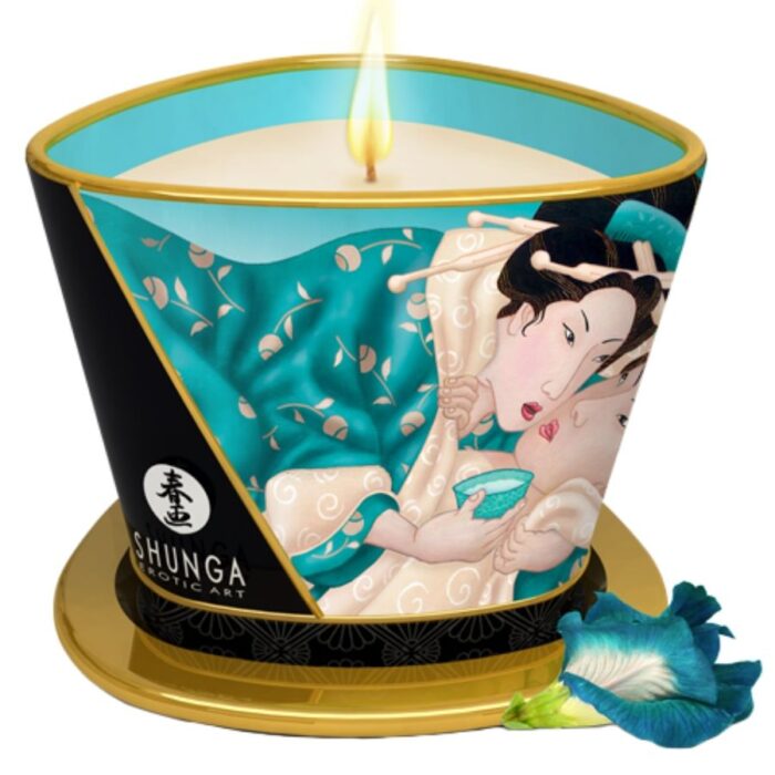 SHUNGA - VELA DE MASAJE ISLAND BLOSSOMS 170 ML - CandyHot - Foto 1
