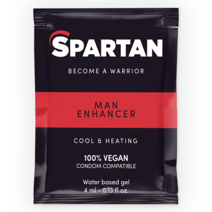 SPARTAN - GEL POTENCIADOR ERECCIÓN EFECTO FRÍO-CALOR 100% VEGANO 4ML - CandyHot - Foto 1