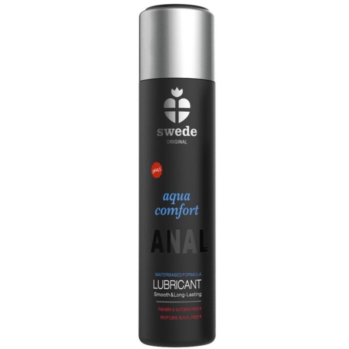 SWEDE - AQUA COMFORT LUBRICANTE ANAL BASE AGUA 120 ML - CandyHot - Foto 1