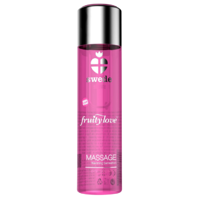 SWEDE - FRUITY LOVE ACEITE EFECTO CALOR FRAMBUESA Y RUIBARBO 120 ML - CandyHot - Foto 1