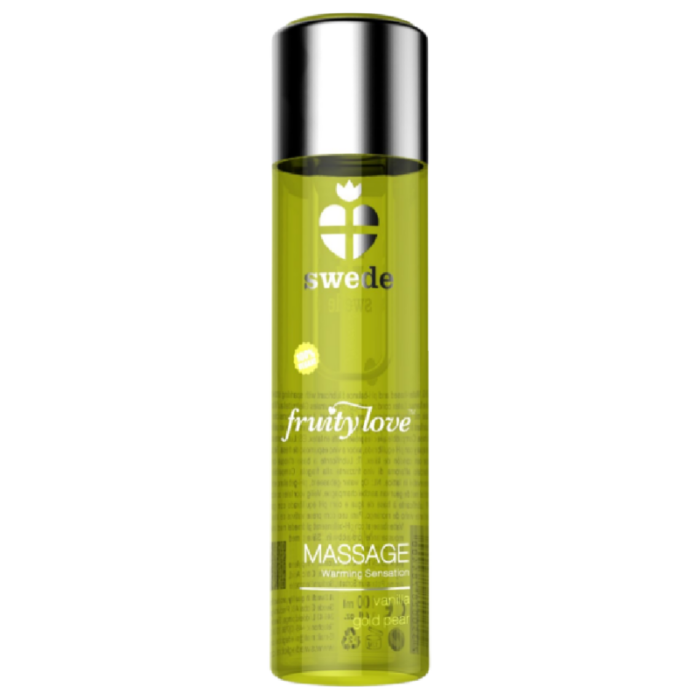 SWEDE - FRUITY LOVE ACEITE EFECTO CALOR VAINILLA Y PERA 120 ML - CandyHot - Foto 1