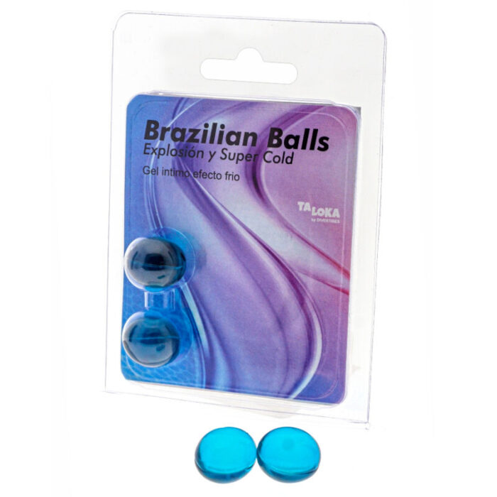 TALOKA - BRAZILIAN BALLS GEL EXCITANTE EFECTO FRÍO 2 BOLAS - CandyHot - Foto 1