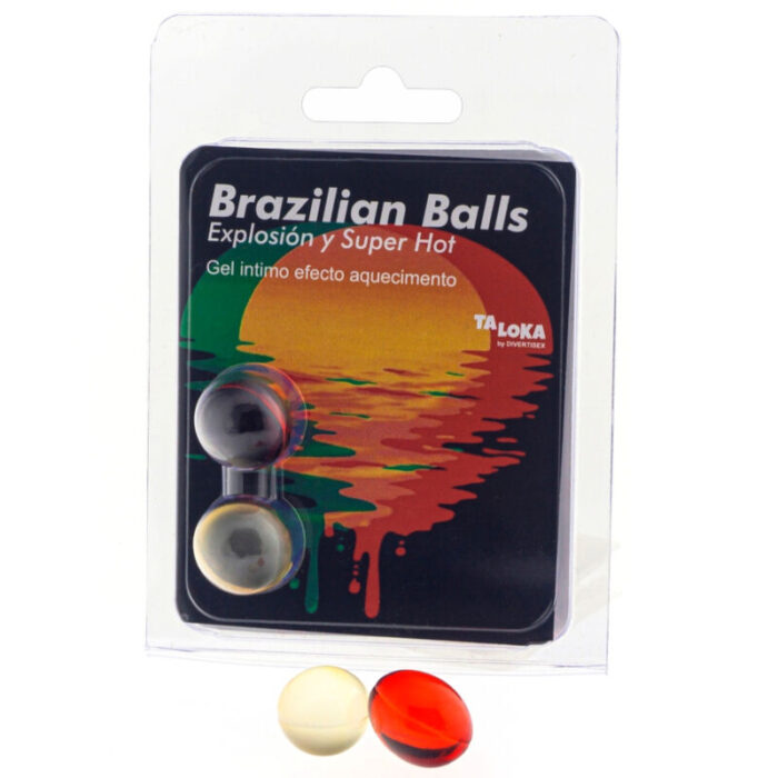 TALOKA - BRAZILIAN BALLS GEL EXCITANTE EFECTO SUPER CALIENTE 2 BOLAS - CandyHot - Foto 1