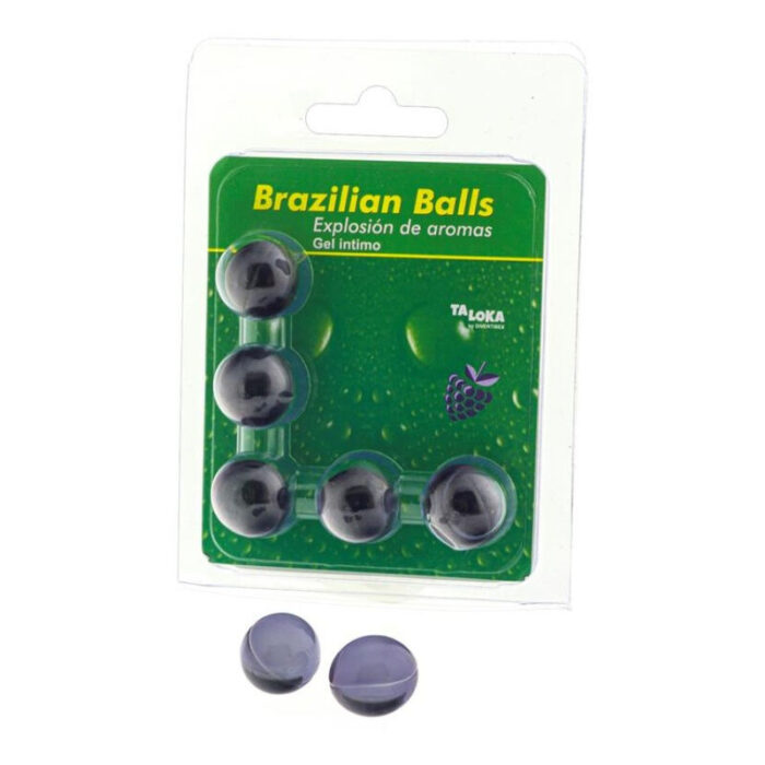 TALOKA - BRAZILIAN BALLS GEL ÍNTIMO FRUTAS DEL BOSQUE 5 BOLAS - CandyHot - Foto 1