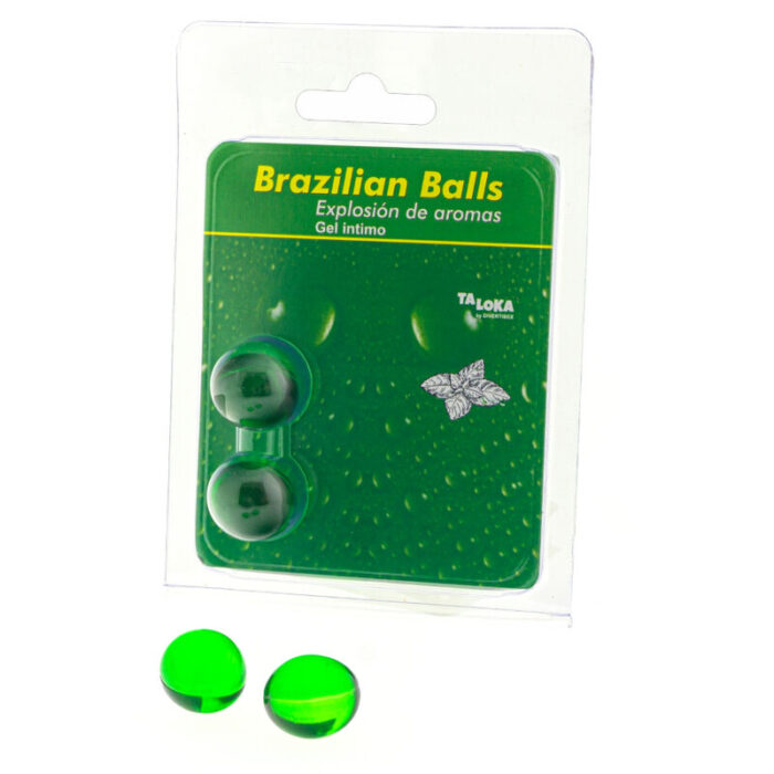 TALOKA - BRAZILIAN BALLS GEL ÍNTIMO MENTA 2 BOLAS - CandyHot - Foto 1