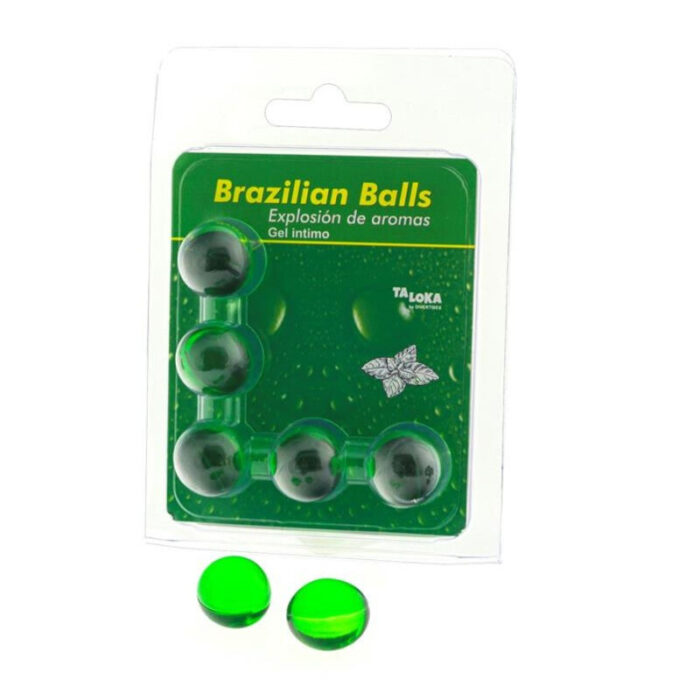 TALOKA - BRAZILIAN BALLS GEL ÍNTIMO MENTA 5 BOLAS - CandyHot - Foto 1