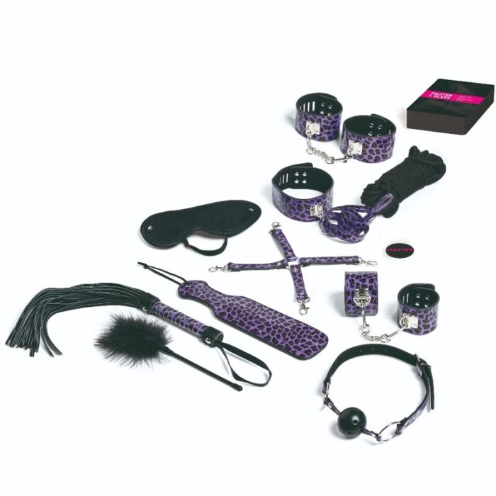 TEASE & PLEASE - JUEGO 13 ACCESORIOS BONDAGE LILA - CandyHot - Foto 1