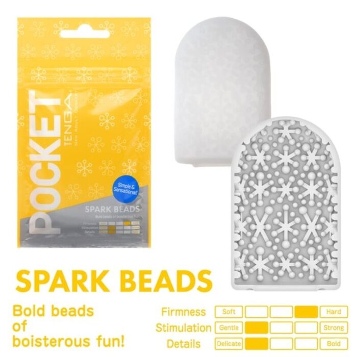 TENGA - SPARK BEARDS MASTURBADOR POCKET - CandyHot - Foto 1