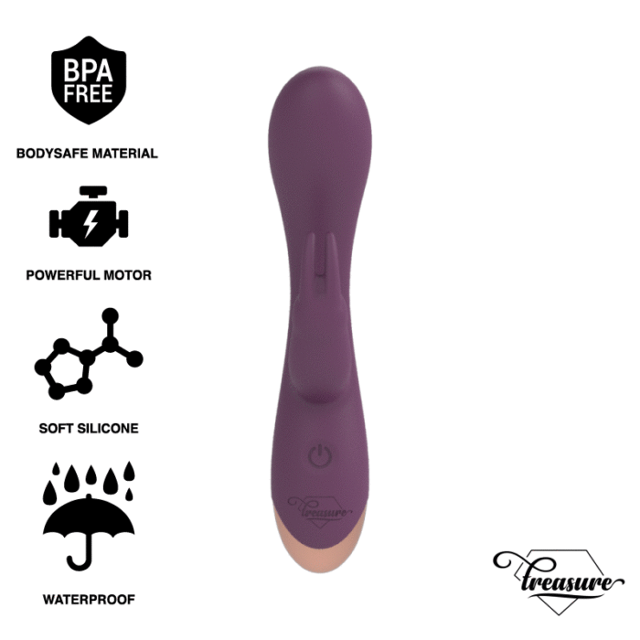 TREASURE - LAURENCE RABBIT VIBRADOR COMPATIBLE CON LA TECNOLOGÍA WATCHME WIRELESS - CandyHot - Foto 2
