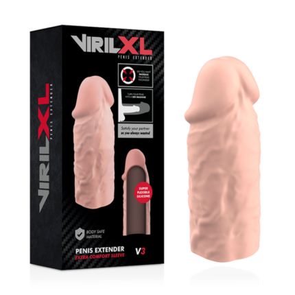 VIRILXL - EXTENSION DE PENE LIQUID SILICONE V3 NATURAL - CandyHot - Foto 2