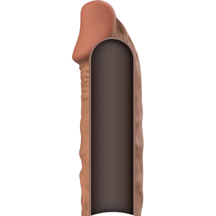 VIRILXL - EXTENSIÓN DE PENE LIQUID SILICONE V5 MARRÓN - CandyHot - Foto 4