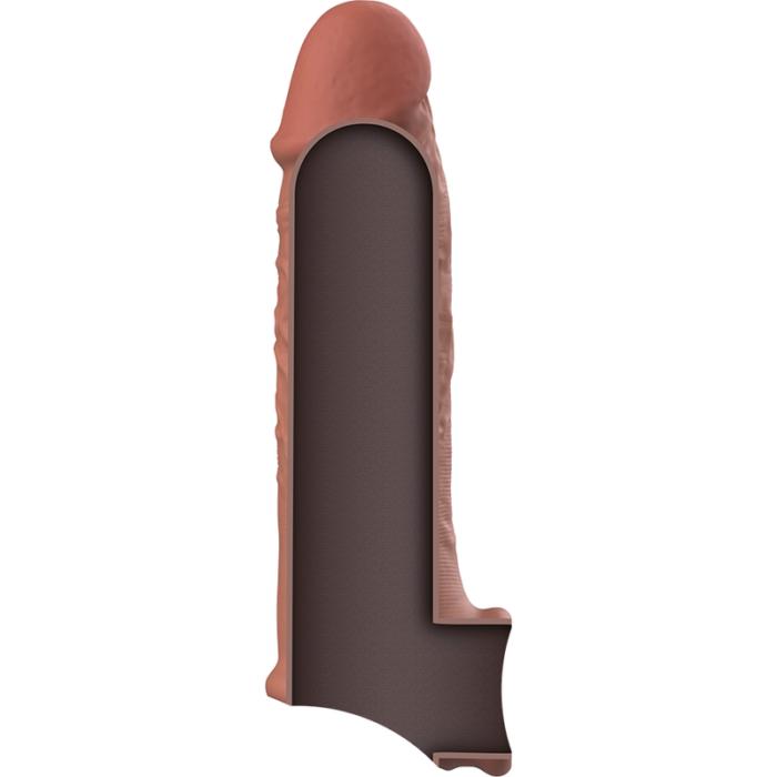 VIRILXL - EXTENSIÓN DE PENE LIQUID SILICONE V9 MARRÓN - CandyHot - Foto 4
