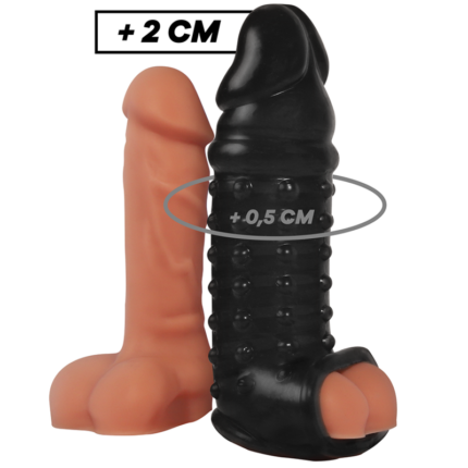VIRILXL - EXTENSION Y FUNDA DE PENE  V11 NEGRO - CandyHot - Foto 1
