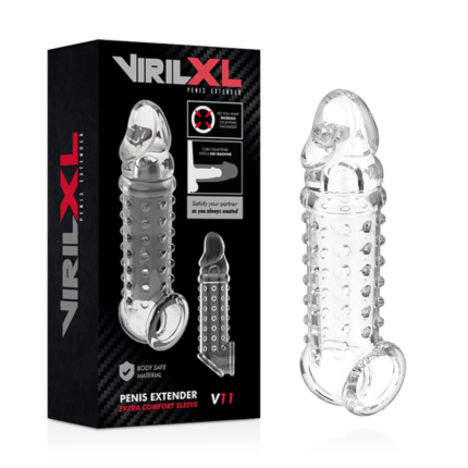 VIRILXL - EXTENSION Y FUNDA  DE PENE  V11 TRANSPARENTE - CandyHot - Foto 2