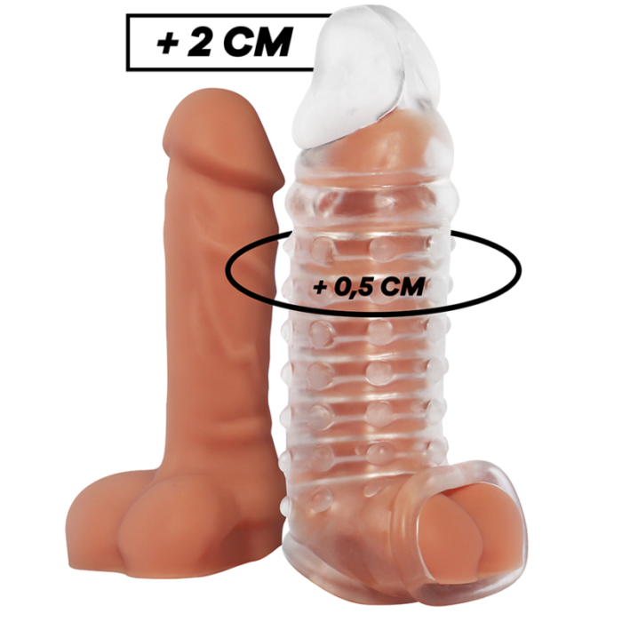VIRILXL - EXTENSION Y FUNDA  DE PENE  V11 TRANSPARENTE - CandyHot - Foto 1