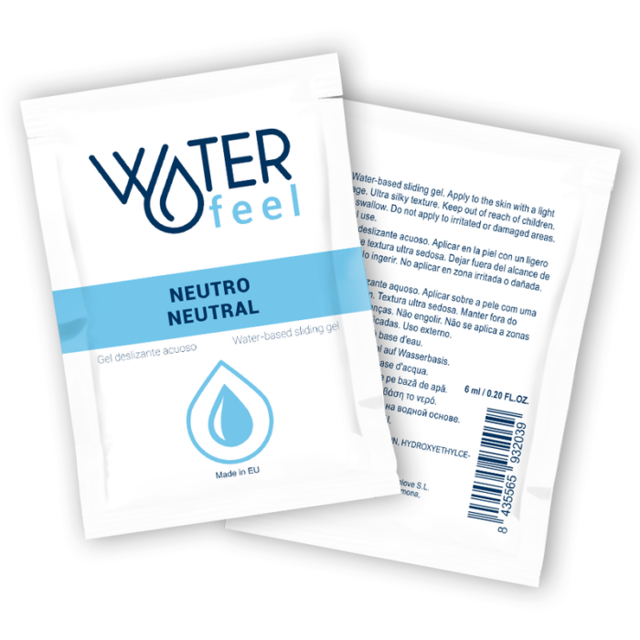 WATERFEEL - GEL DESLIZANTE BASE AGUA NEUTRO 6 ML - CandyHot - Foto 1