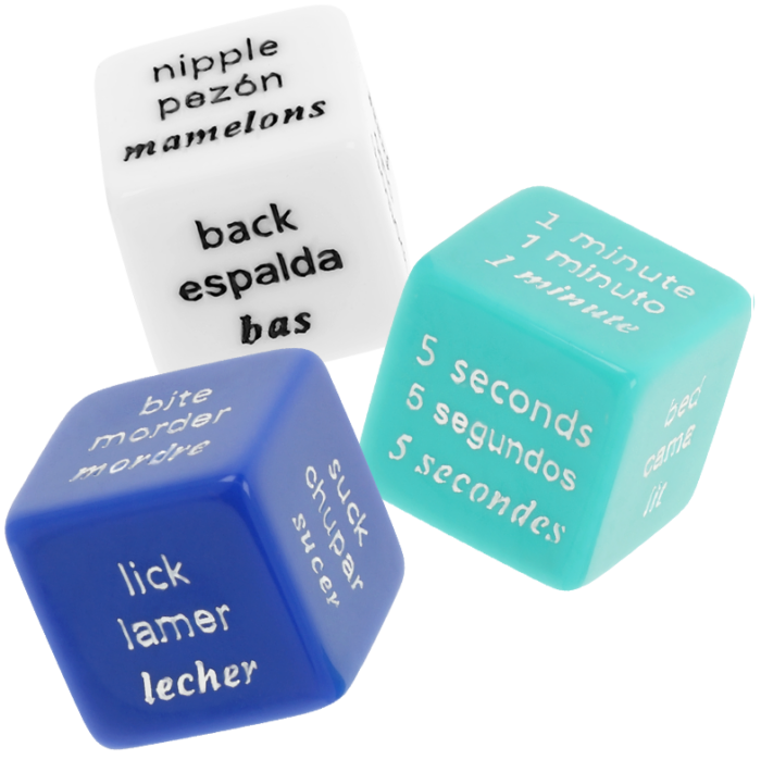 WATERFEEL - JUEGO DE DADOS ERÓTICOS ES/FR/EN - CandyHot - Foto 1